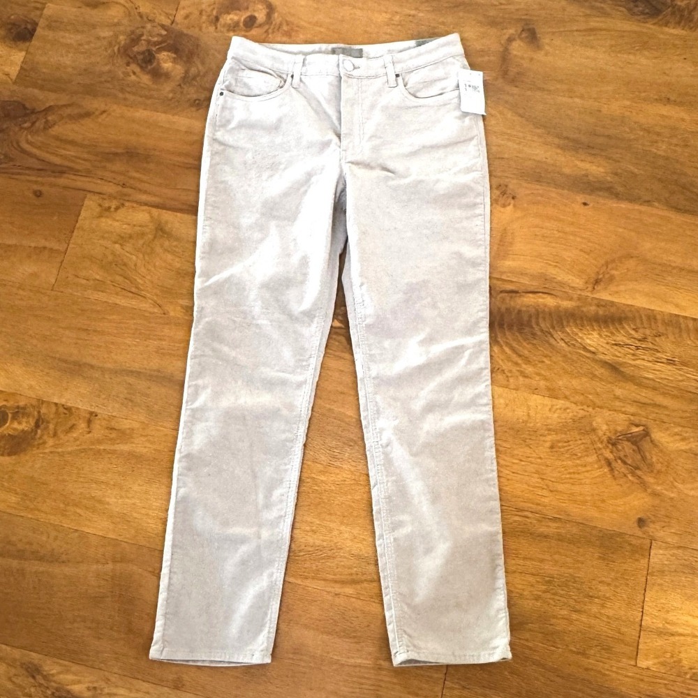 NWT KUT from the Kloth Rachael Corduroy High Rise Fab AB Mom Jeans Taupe Size 10